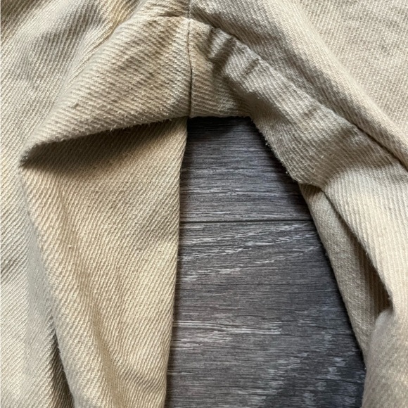 Princess Polly Cotton Blend Light Yellow Tan Khaki Wide Leg Pants Size 8 - Picture 9 of 9